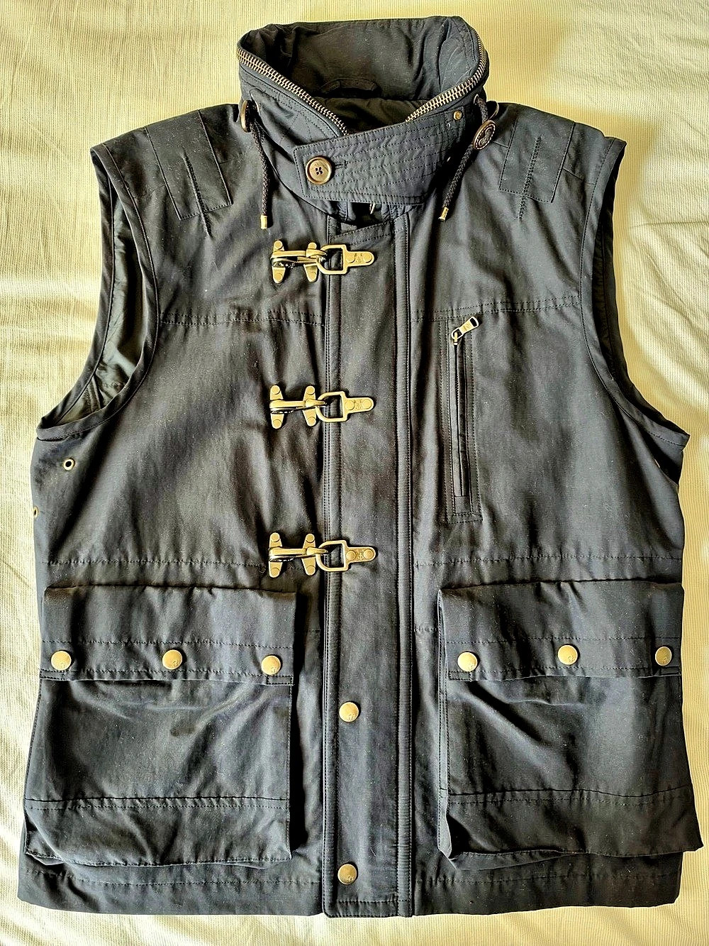 Ralph Lauren Purple Label Men's Navy Blue Utility Vest